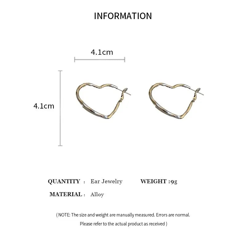 Exaggerate Big Water Drop Earrings For Women Gold Plated Metal Thick Teardrop Stud Earring French Style Top Quality Jewelry